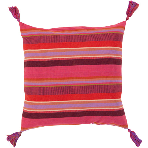 20" Stadda Stripe Pillow - Red