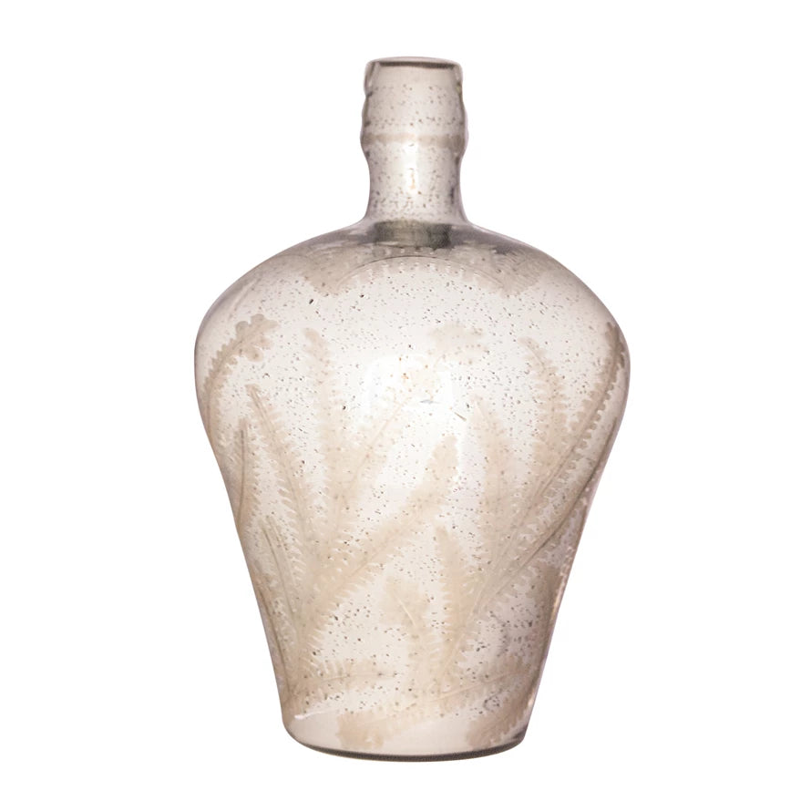Ant Sil Etched Mercury Vase