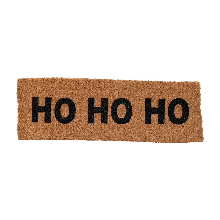 47x16 Natural HoHoHo Doormat