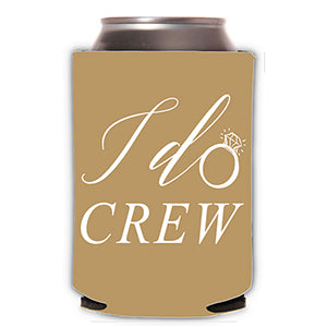 'I Do Crew' Gold Koozie
