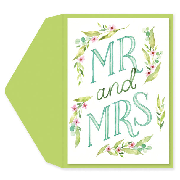 Mr & Mrs Wedding Card