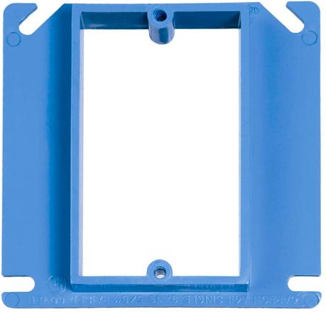 Blue 4" Sq 1" R/Cover