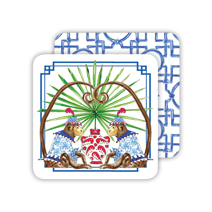 Animal Duo Monkeys Coaster