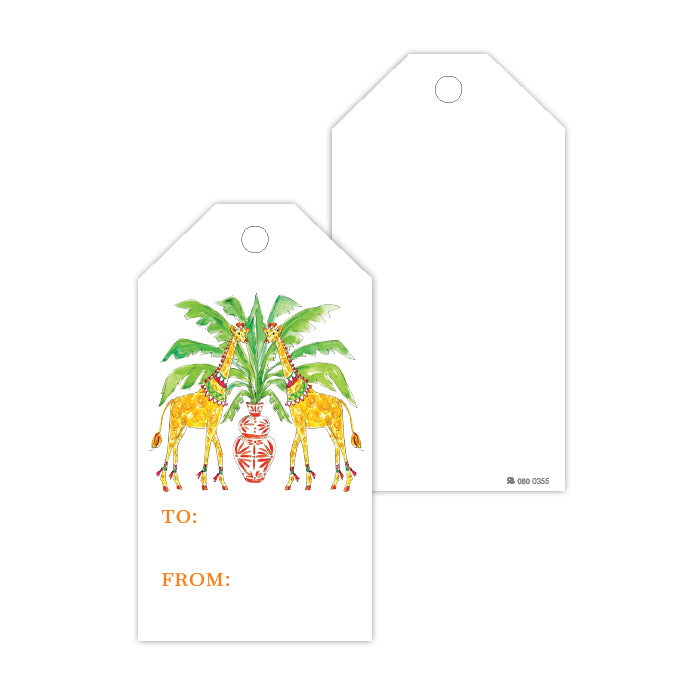 Animal Duo Giraffe Gift Tags