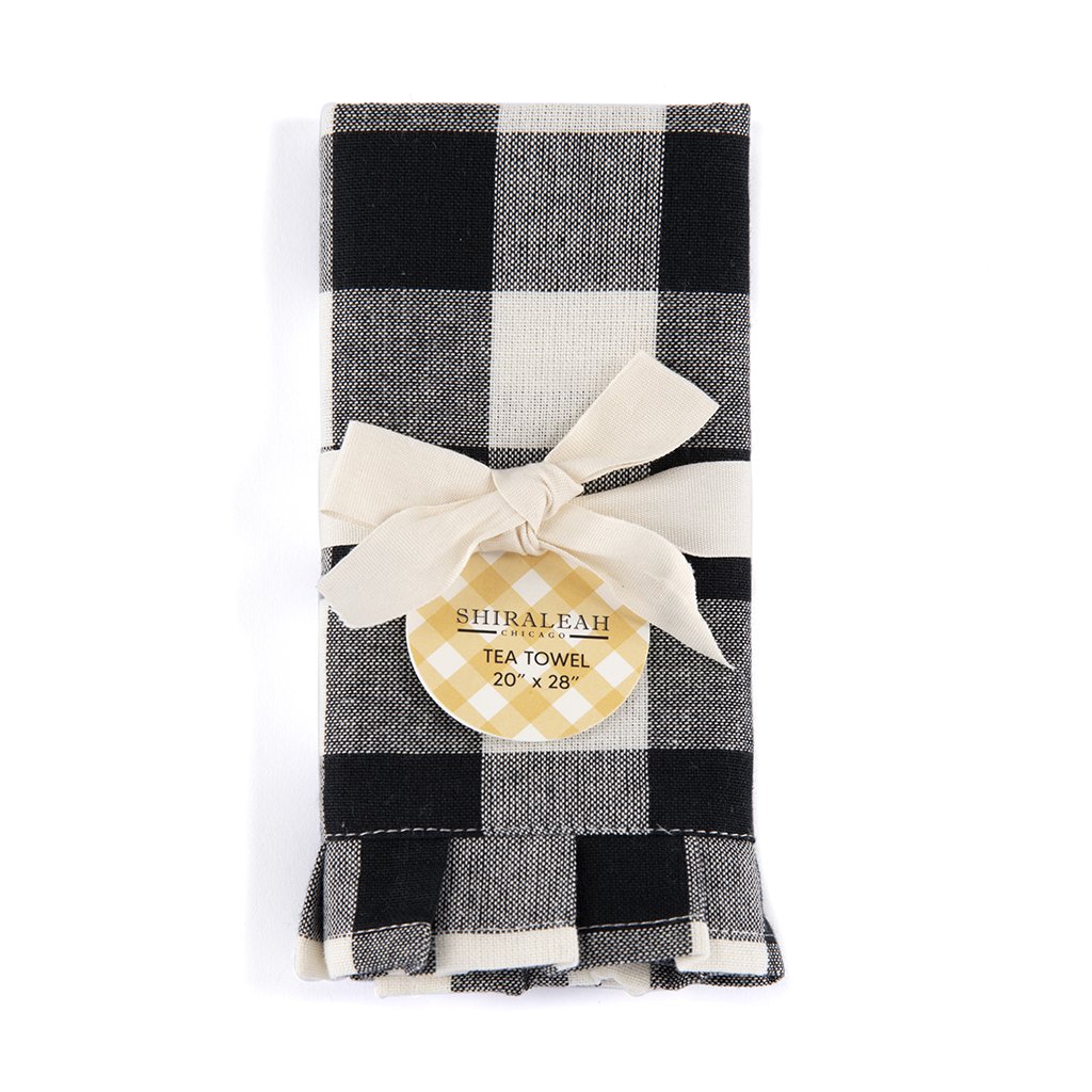 Gina Tea Towel - Black