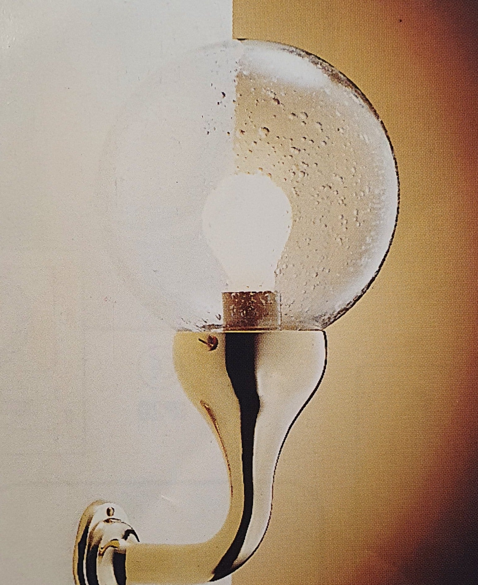Side Arm Globe Wall Light