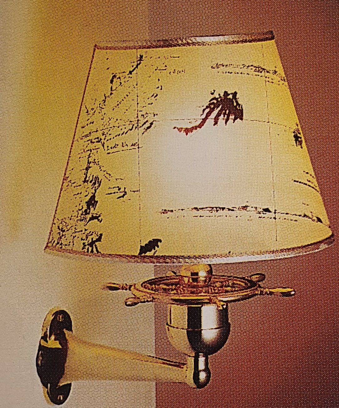 Ships Wheel Wall Sconce