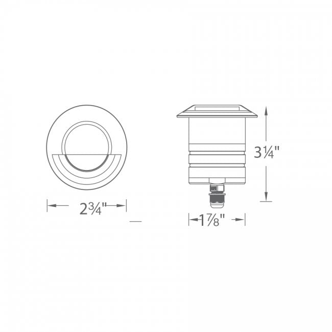 Circle LED Step Light - SS