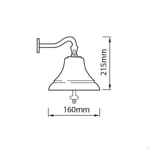1888 Brass Ships Bell