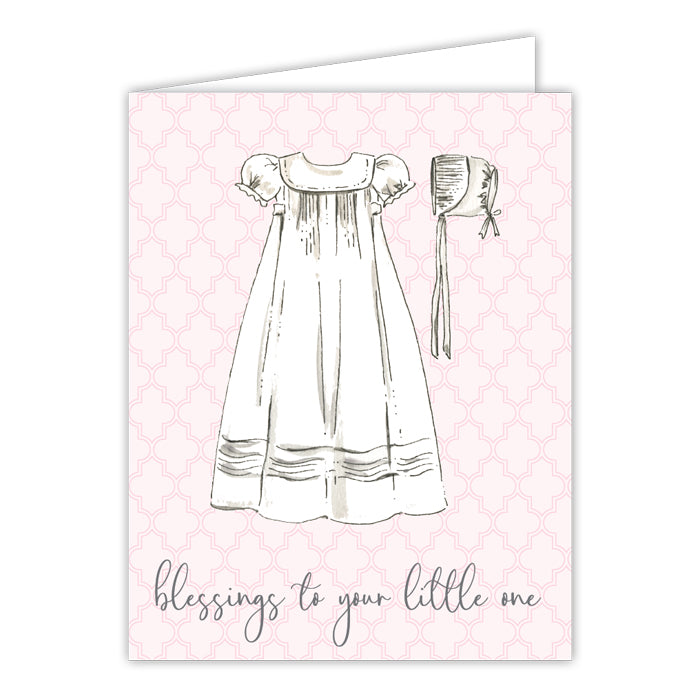 Blessings To Your Little One Pink Card