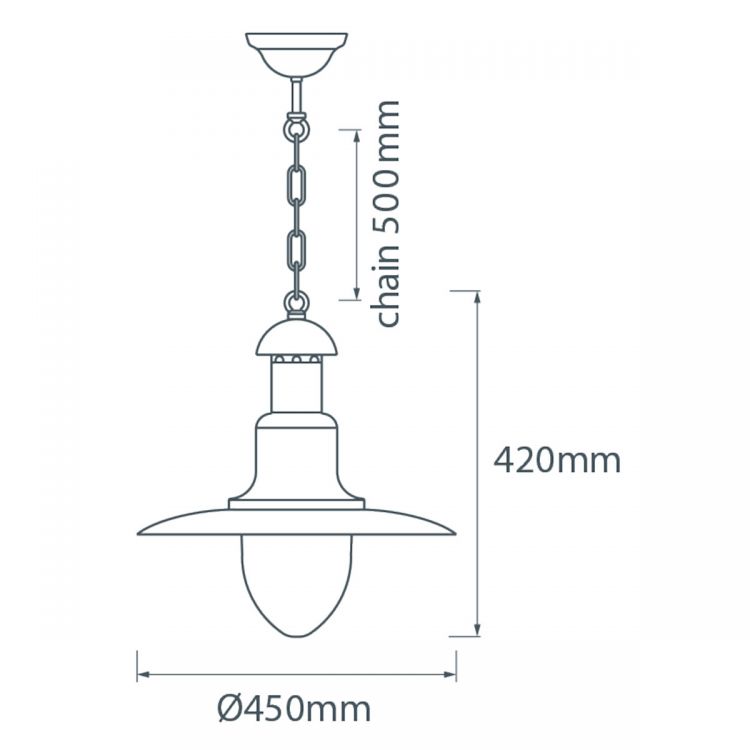Large Hanging Fisherman's Lantern