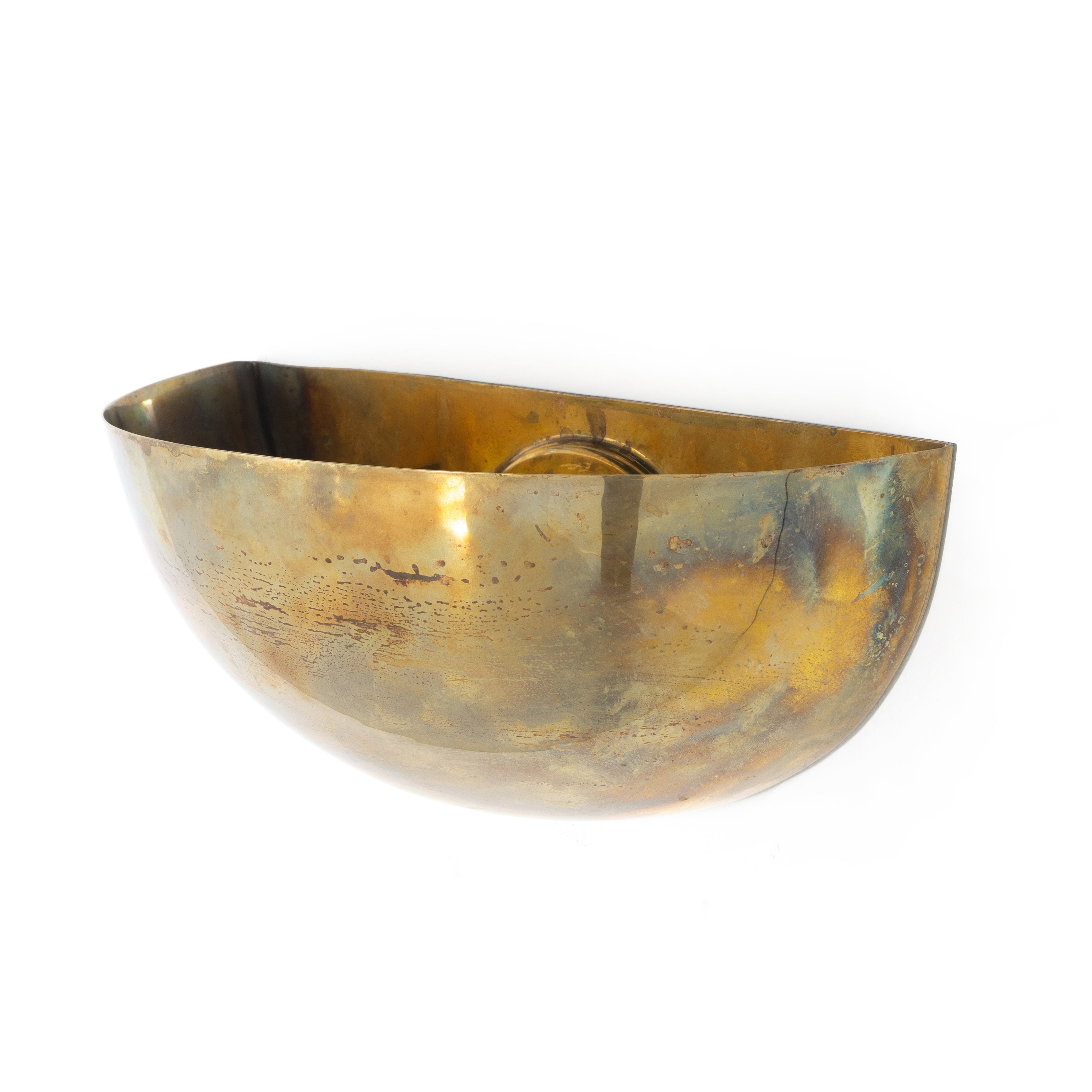 Palm Sconce - Burnt Brass