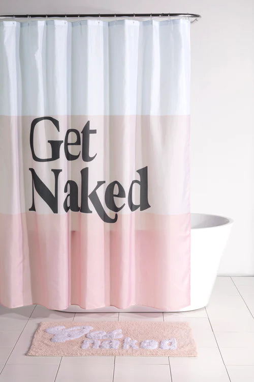 Get Naked Shower Curtain - Bl