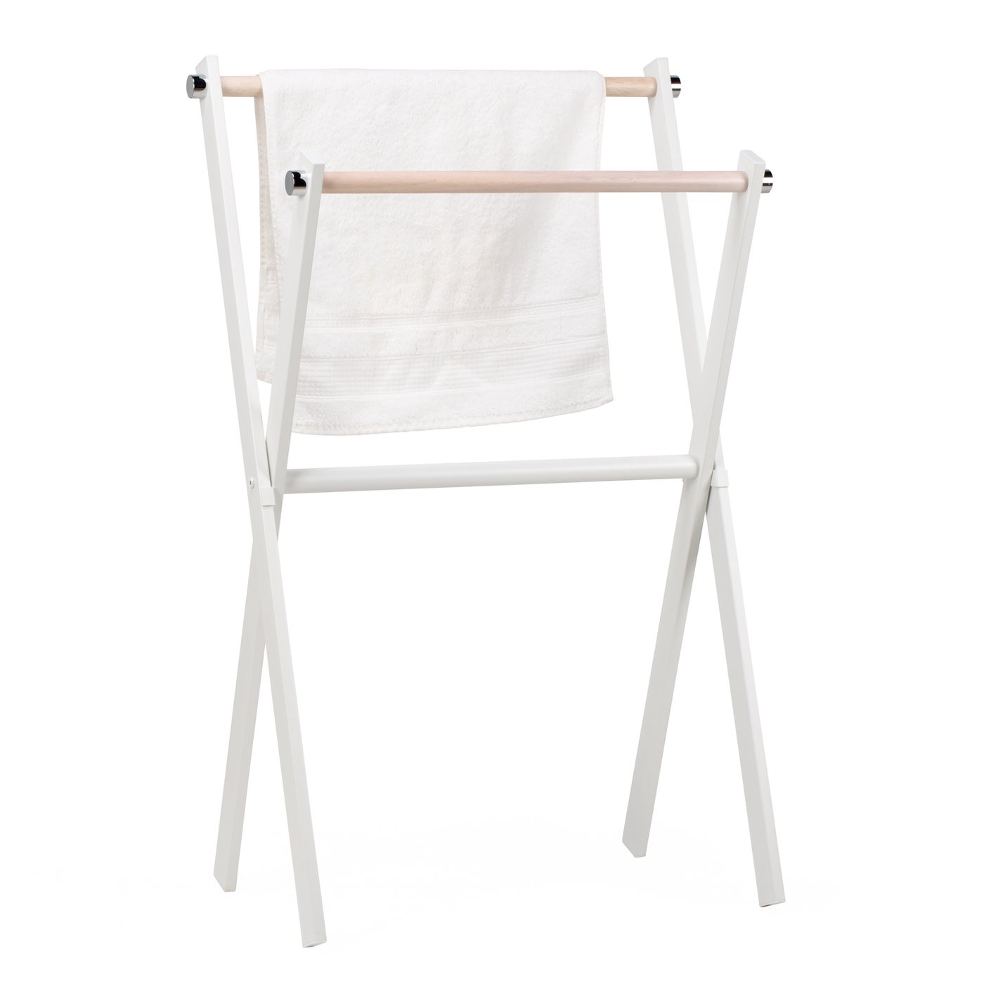 Bergson Rubberwood Towel Stand