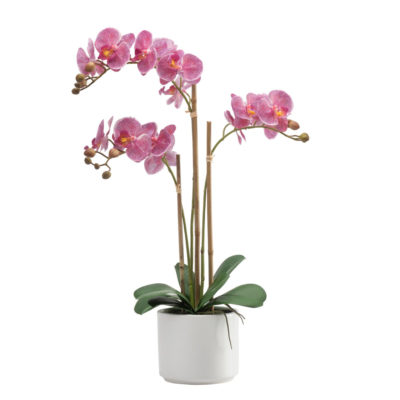 24" Ava Faux Triple Orchid Pink