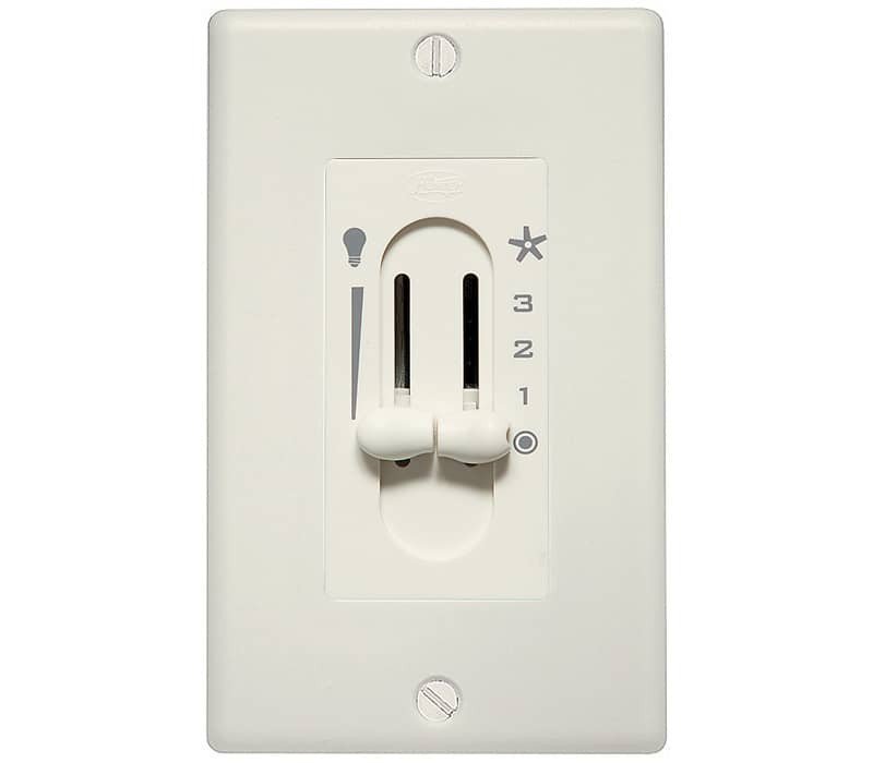 Fan & Light Dual Slide Wall Control
