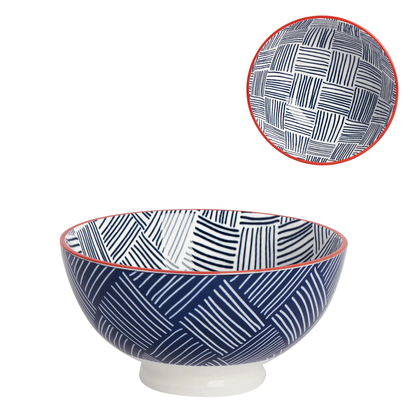 4.5" Kiri Bowl - Blue Hatch