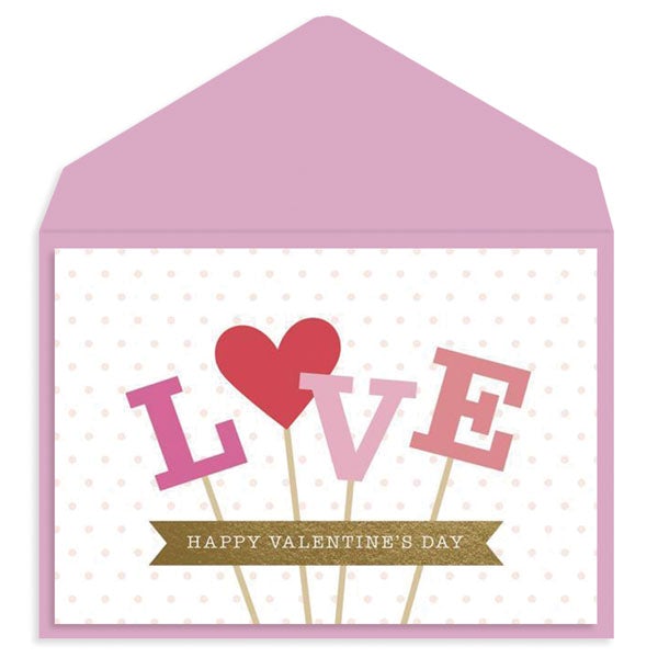 Love On A Stick Card