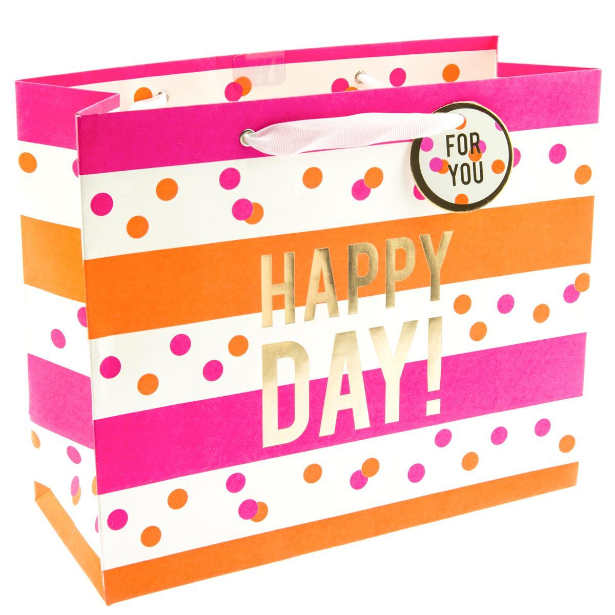 Neon Stripes & Dots Bag - Med