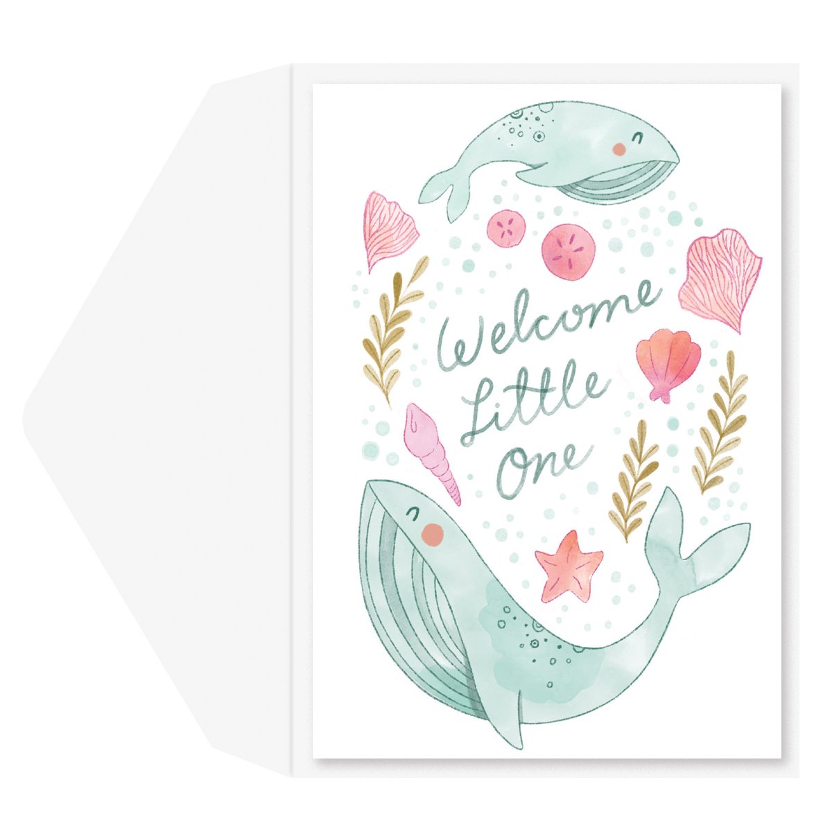 Baby Whales Baby Card