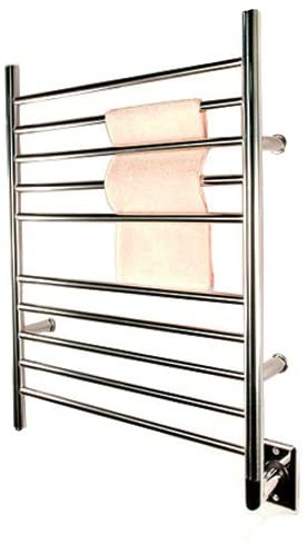 Heated Towel Warmer - Hardwired, Polished Stainless, Straight