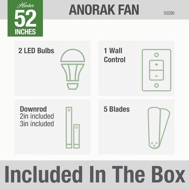 52" Anorak LED Fan