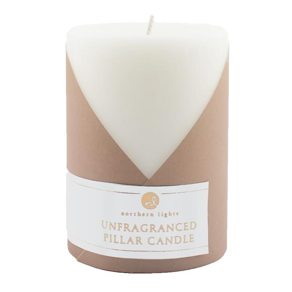 Pure White Pillar Candle - 3x4