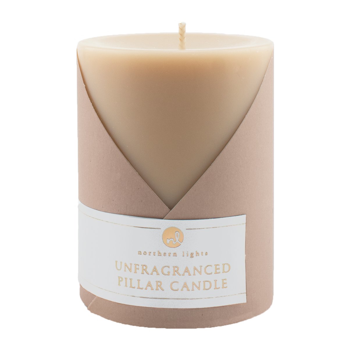 Tan Pillar Candle - 3x4