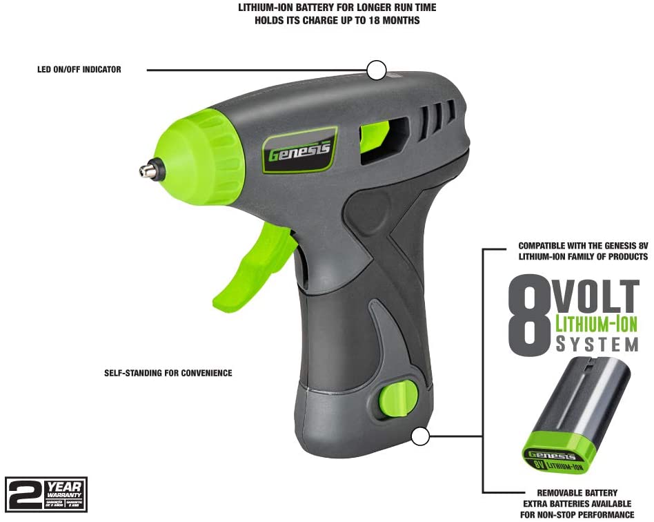 8V Lithium Ion Cordless Glue