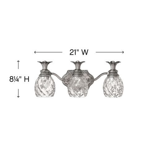 Plantation 3Lt Wall Sconce