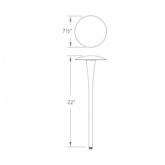 LED Mushroom Fixture - BZ