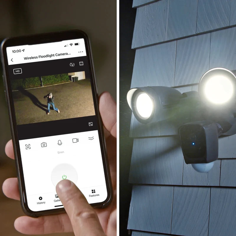 LED Camera Floodlight - Blk