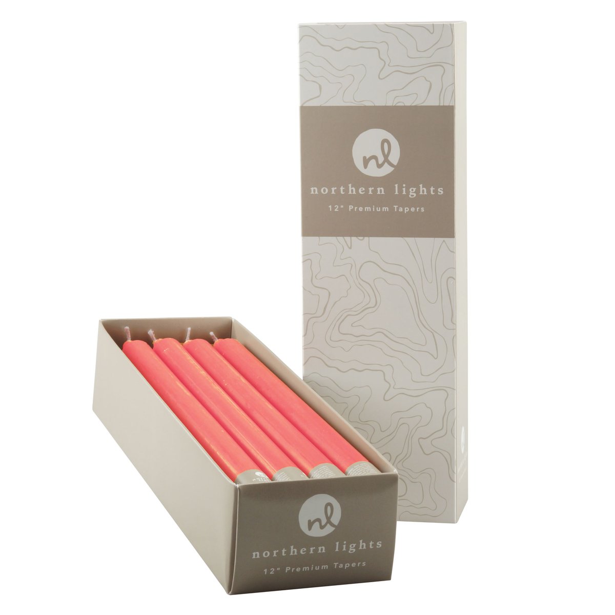 12" Apricot Taper Candle