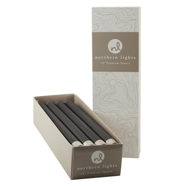 12" Taper Candle - Graphite