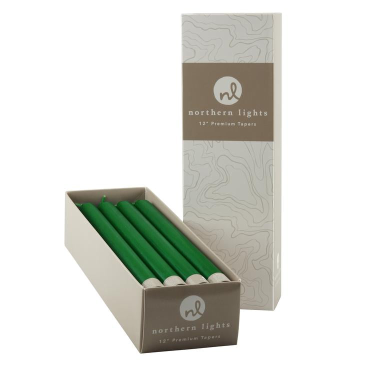 12" Taper Candle - Hunter Green