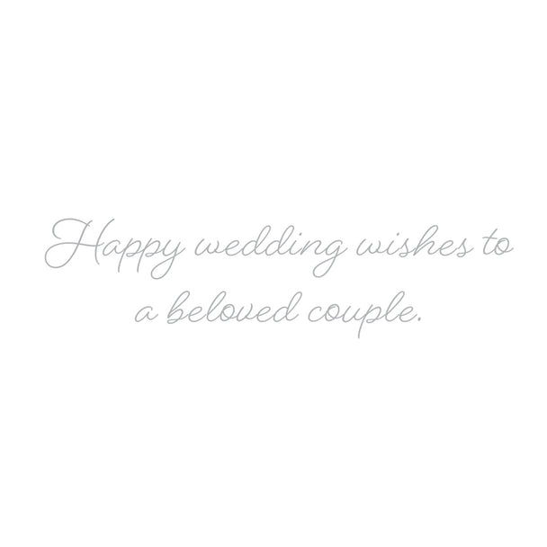 Pearlized Wedding Cake Card