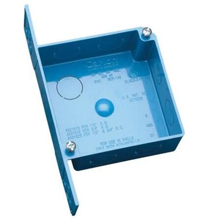 Blue 4" Sq Box 1/2" KO