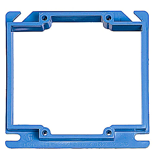 Blue 4" Sq DG 1/2" R/Cover