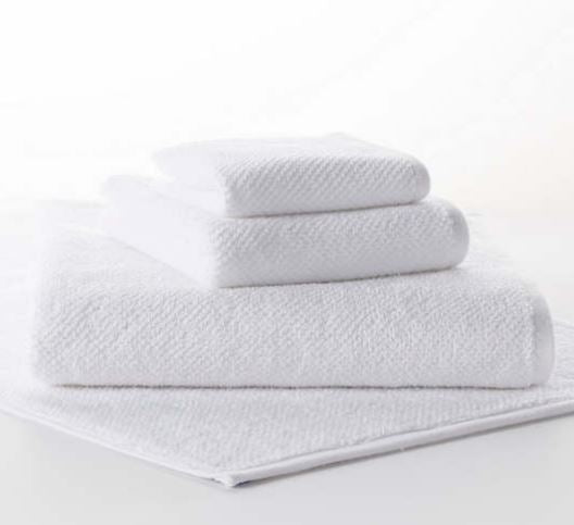 Pin Dot Terry White Towels