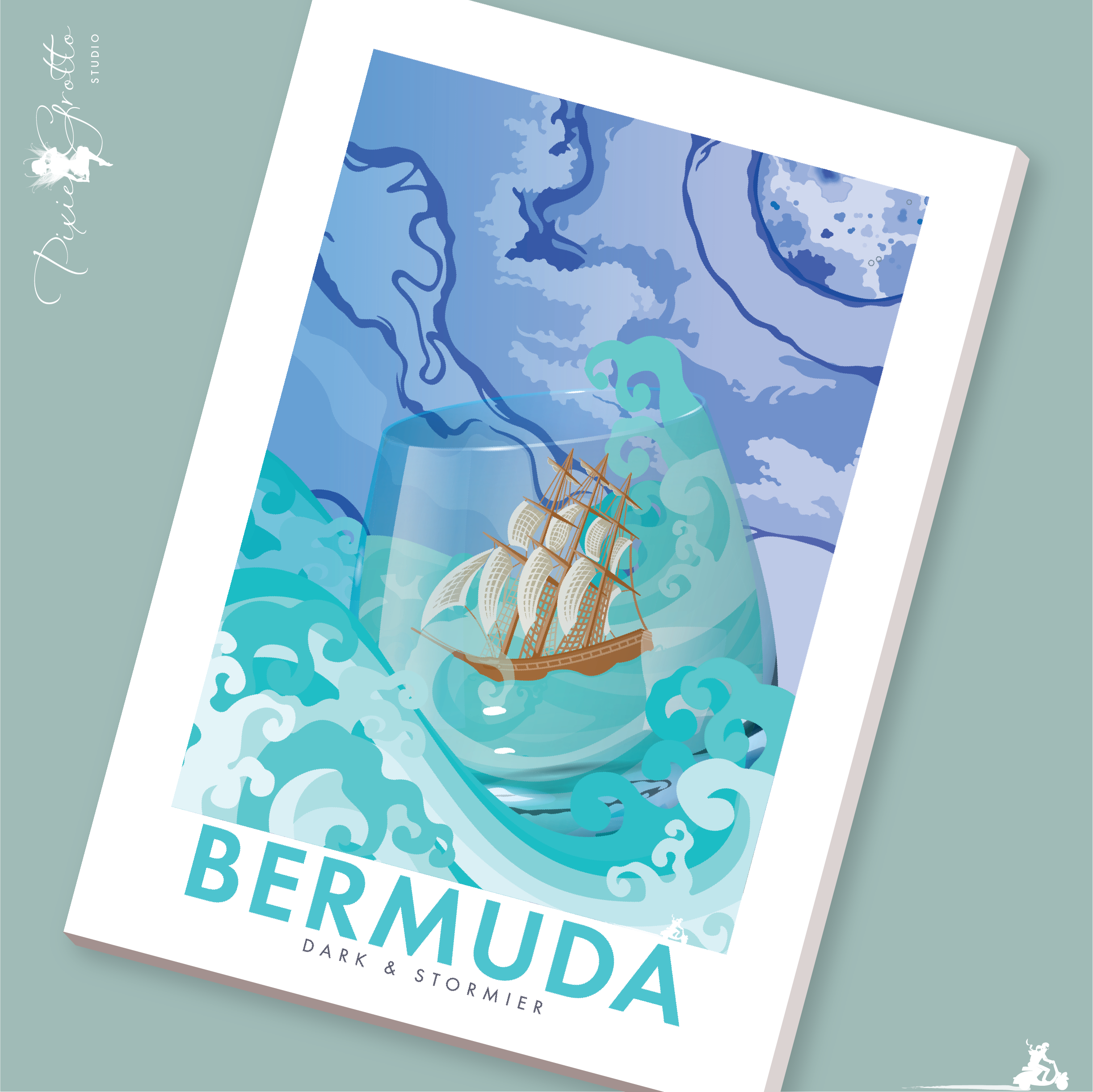 7"x5" Dark & Stormier Postcard