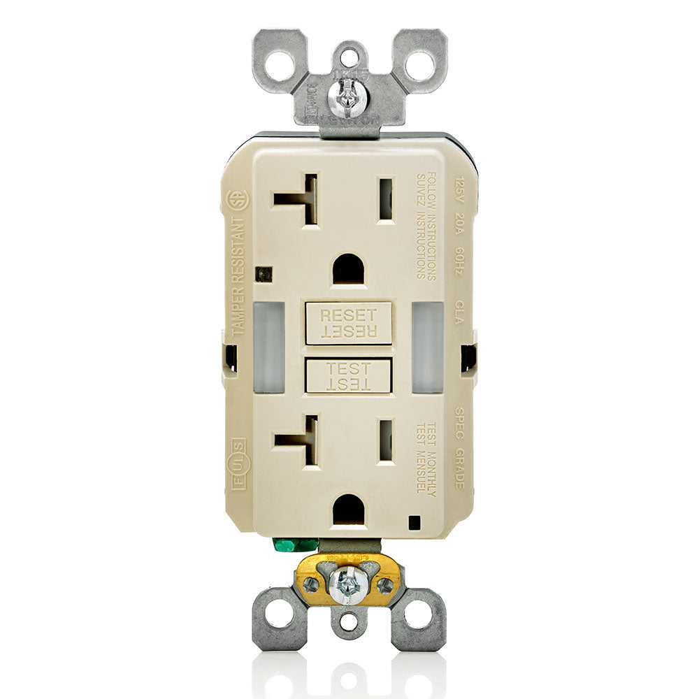 20A GFI w/LED Guide Light