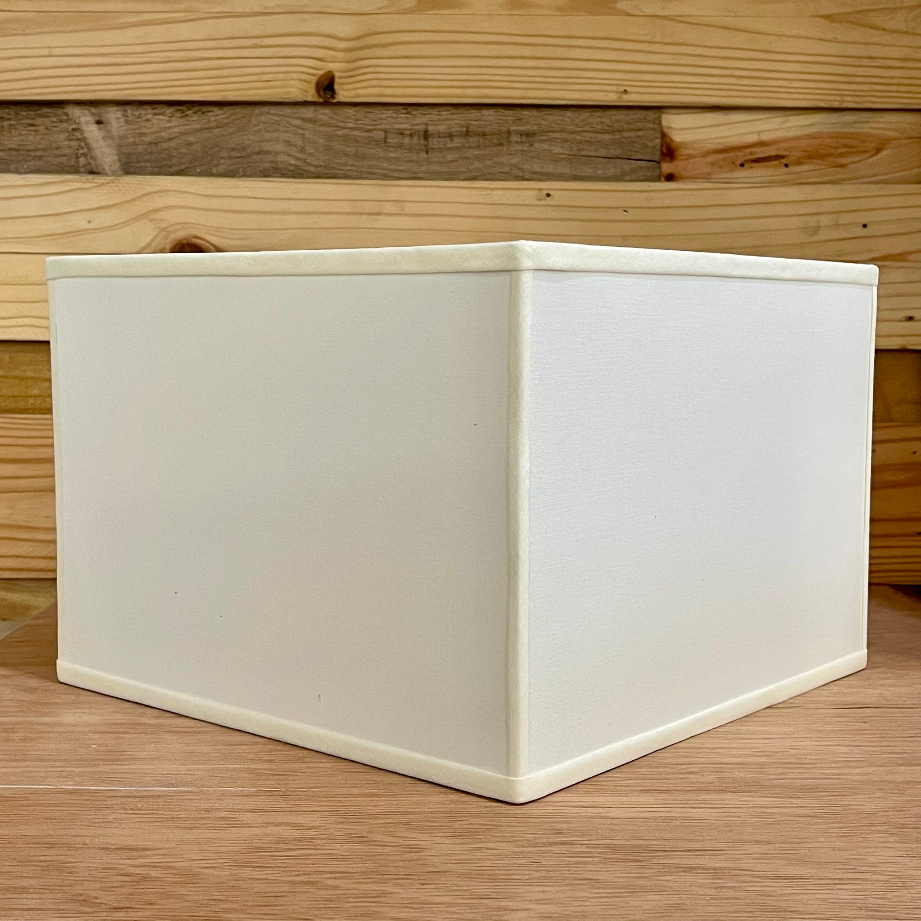 Sharp Corner Square Shade - Off White Linen