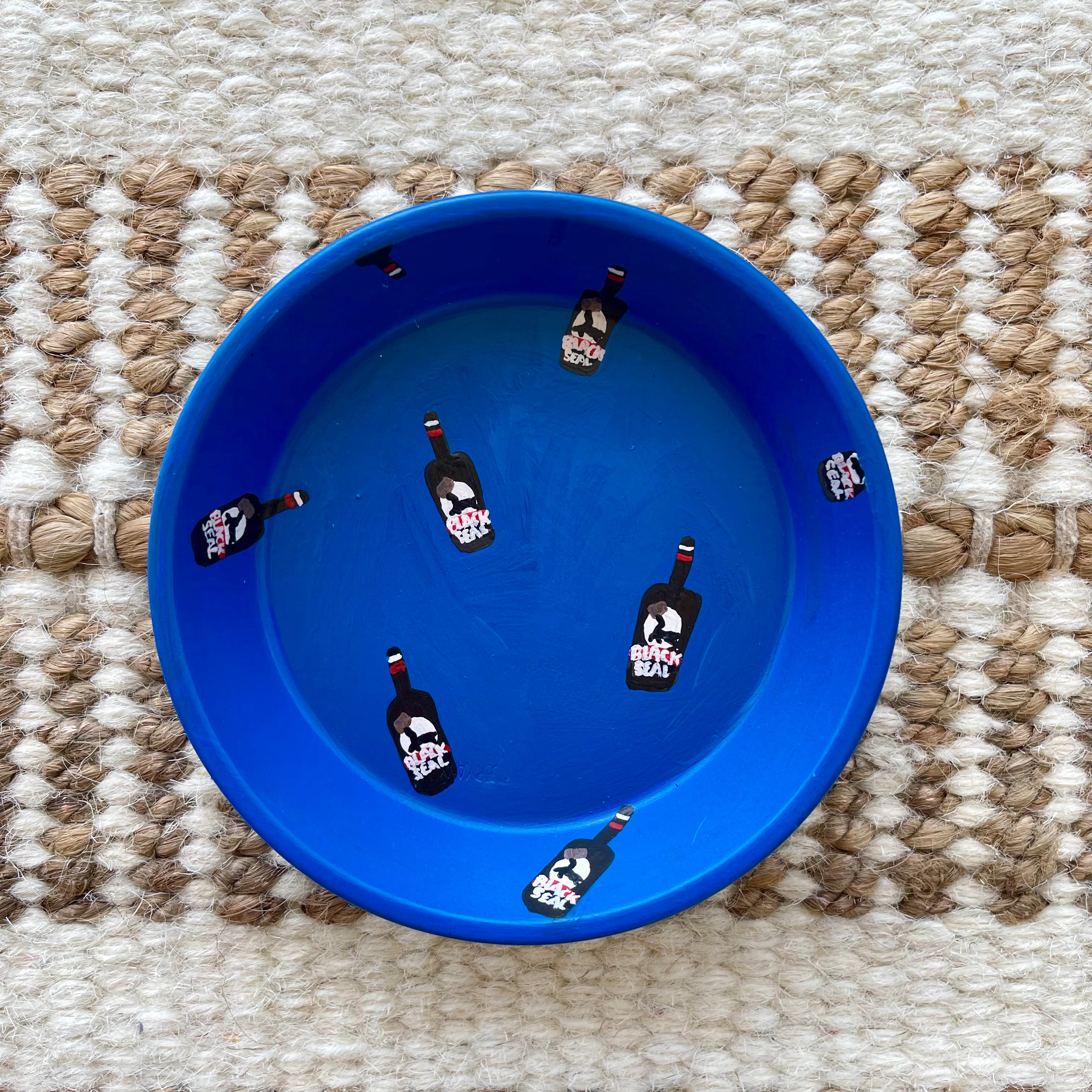 4" Plate - Black Seal