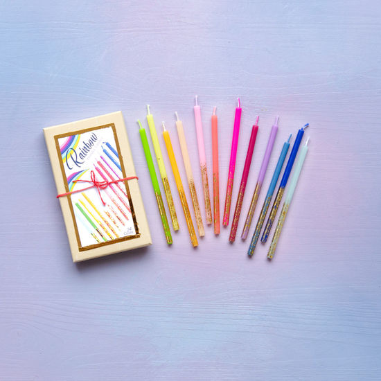 Rainbow Birthday Candles