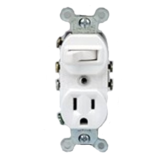 15A Combo 3-Way Toggle Switch x Receptacle