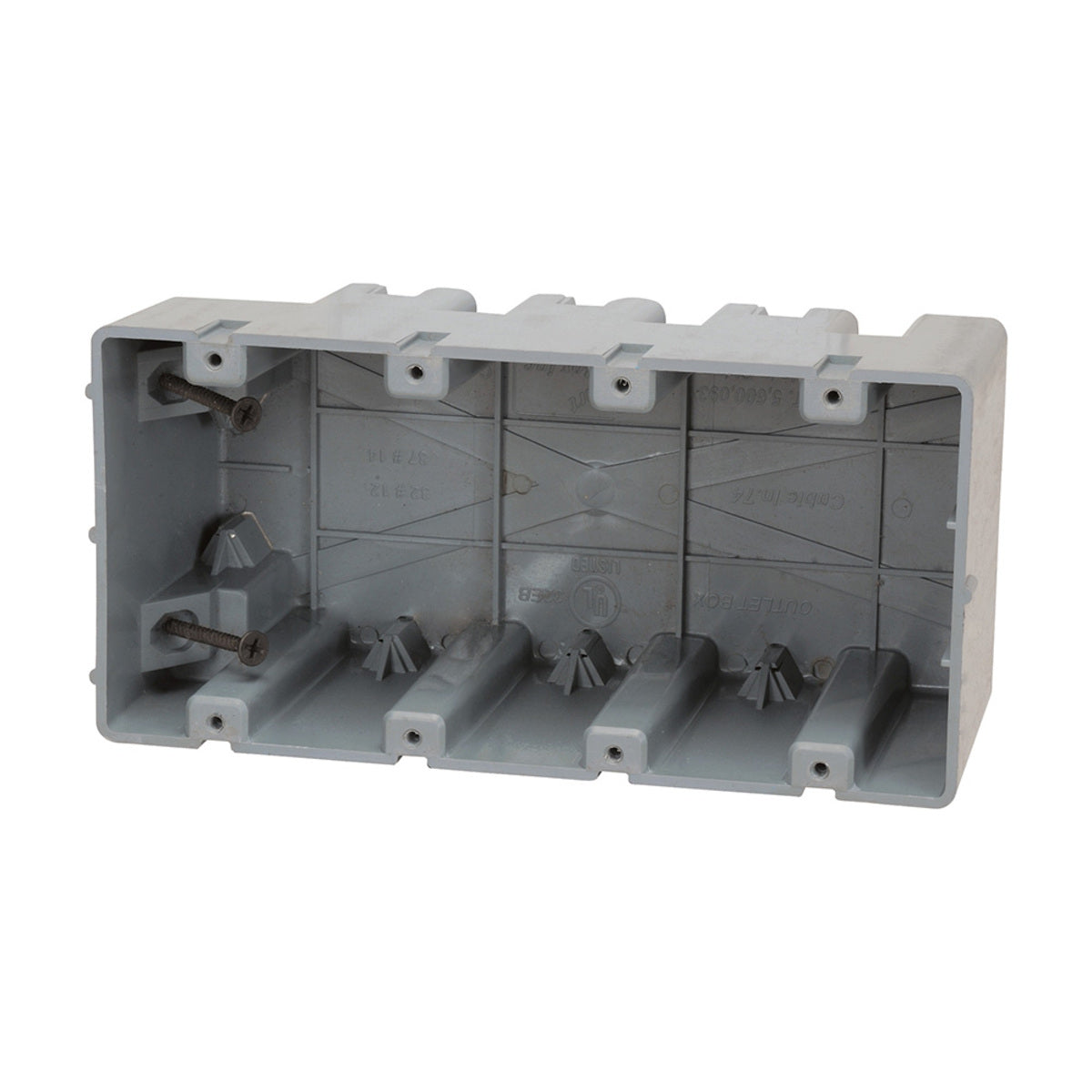 4-Gang PVC Grey Box