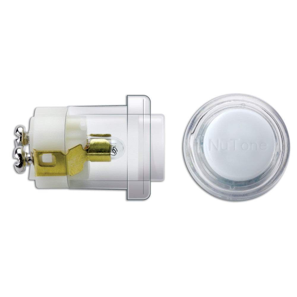 Non-Lighted Rnd Pushbutton - White/clear