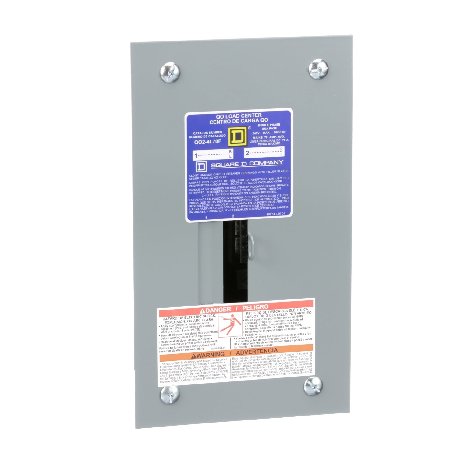 2cct 1PH Load Center- QO24L70S