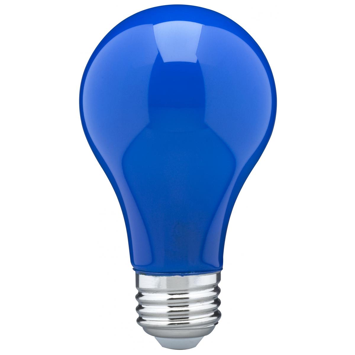 8W LED A19 - Blue