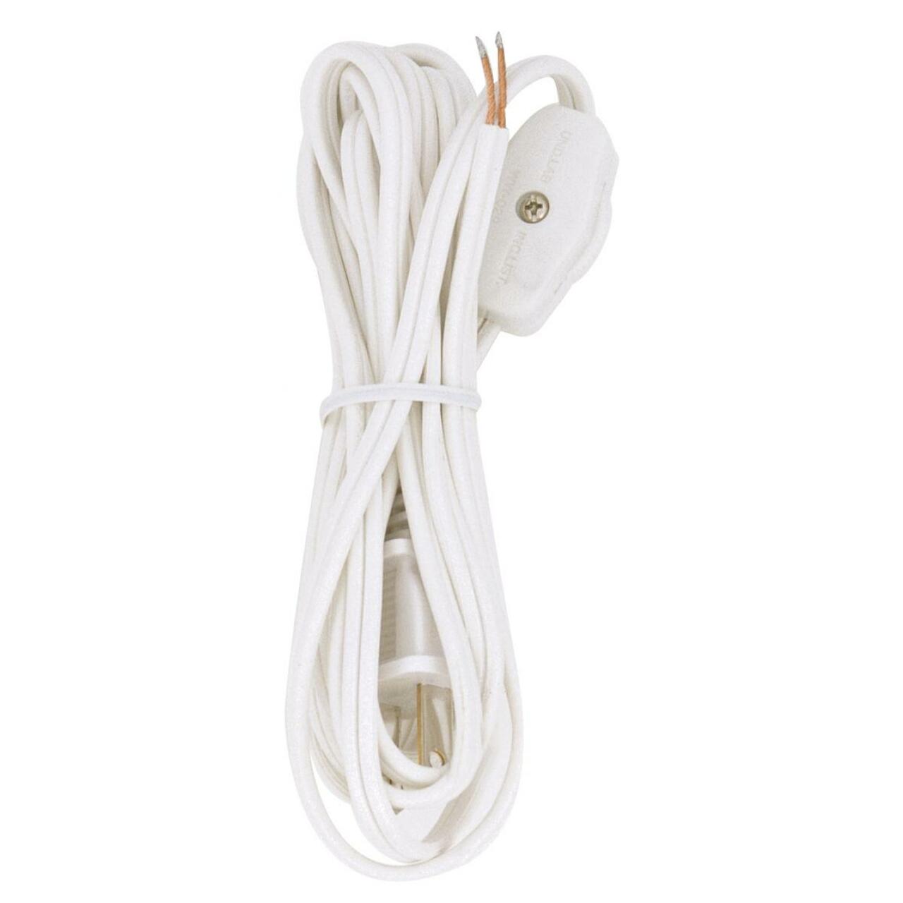 Cord Switch White Feed Thru